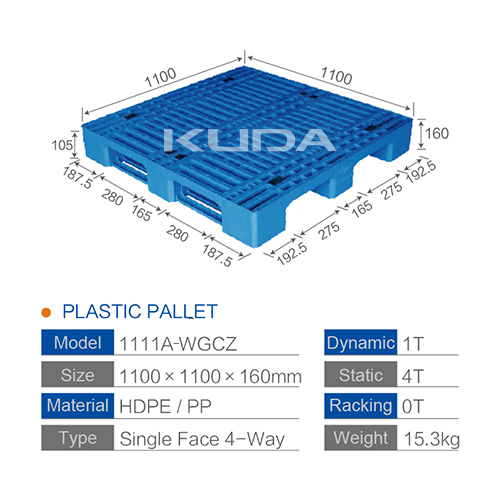 1111A-WGCZ PLASTIC PALLET