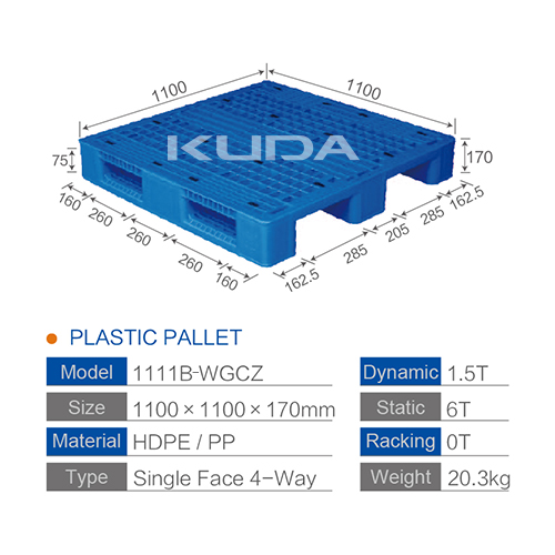 1111B-WGCZ PLASTIC PALLET