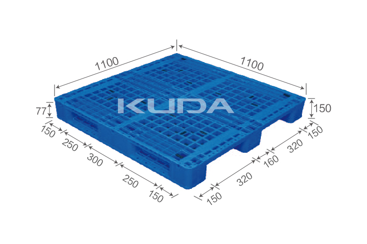 1111D-WGCZ PLASTIC PALLET（BUILT-IN STEEL TUBE）