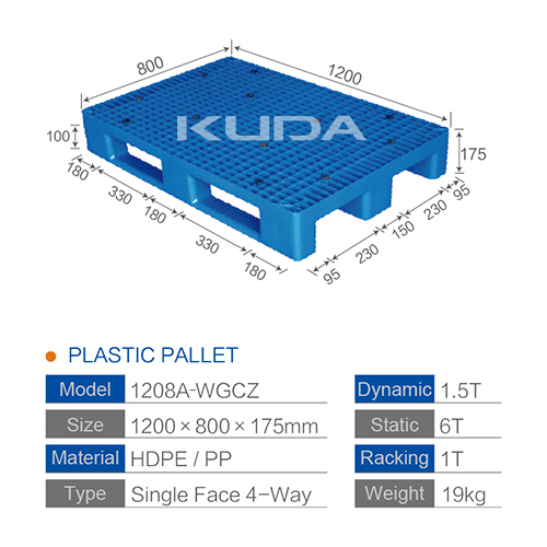 1208A-WGCZ PLASTIC PALLET