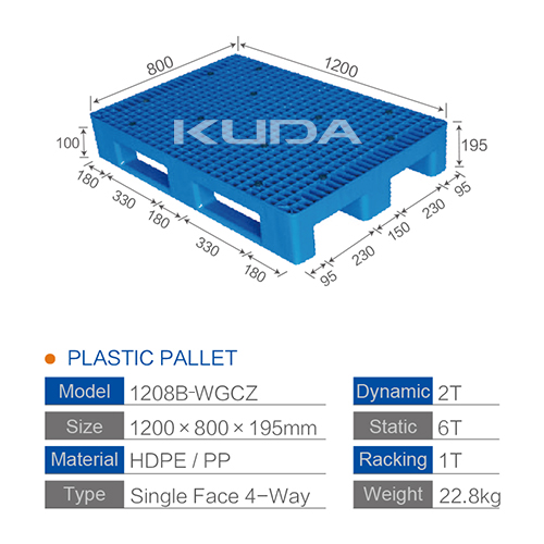 1208B-WGCZ PLASTIC PALLET