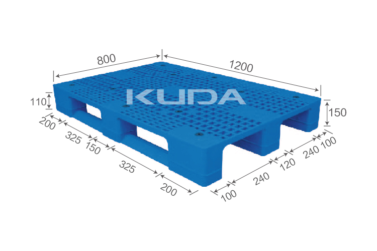 1208C-WGCZ PLASTIC PALLET（BUILT-IN STEEL TUBE）