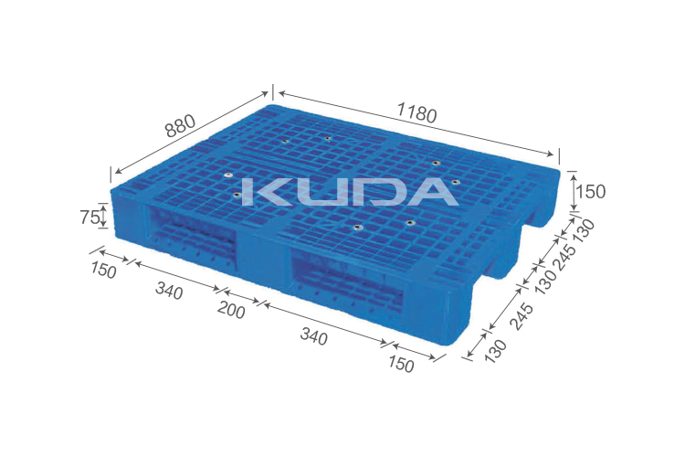 1209A-WGCZ PLASTIC PALLET（BUILT-IN STEEL TUBE）