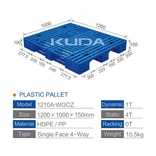 1210A-WGCZ PLASTIC PALLET