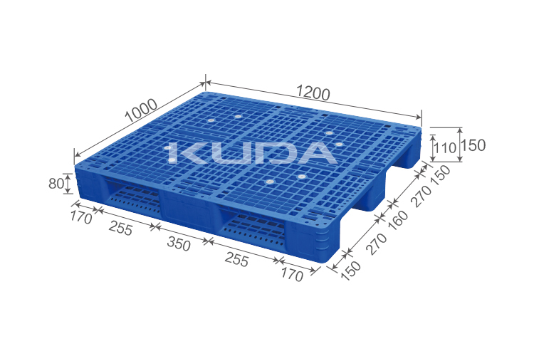 1210C-WGCZ PLASTIC PALLET（BUILT-IN STEEL TUBE）