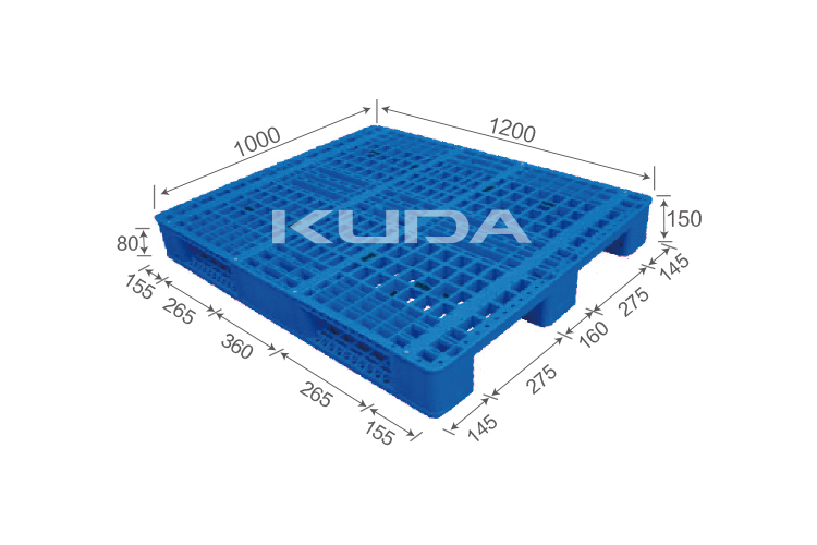 1210D-WGCZ PLASTIC PALLET（BUILT-IN STEEL TUBE）