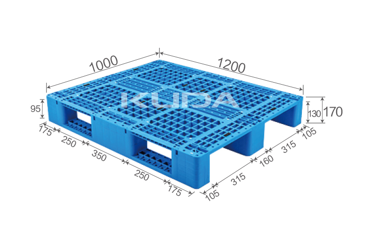 1210J-WGCZ PLASTIC PALLET(BUILT-IN STEEL TUBE)