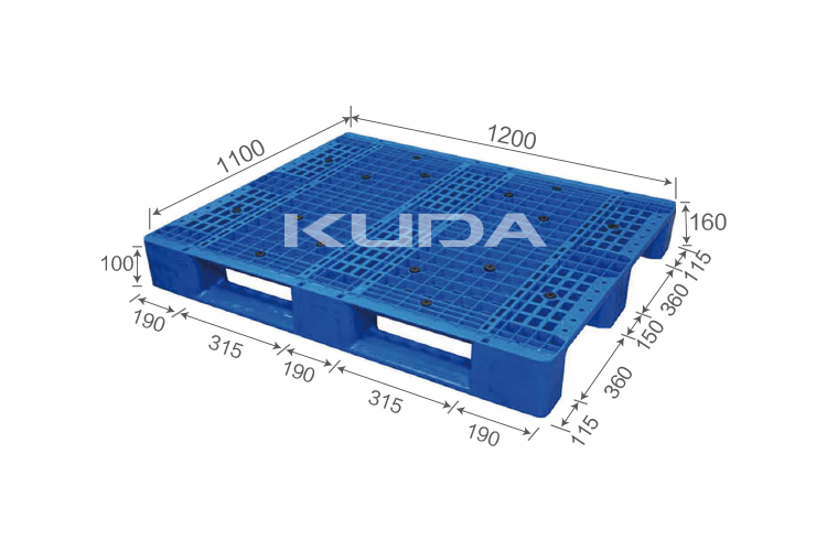 1211C-WGCZ PLASTIC PALLET（BUILT-IN STEEL TUBE）