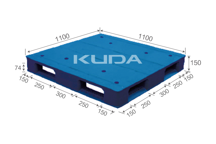 1111A-PBTZ PLASTIC PALLET（BUILT-IN STEEL TUBE）