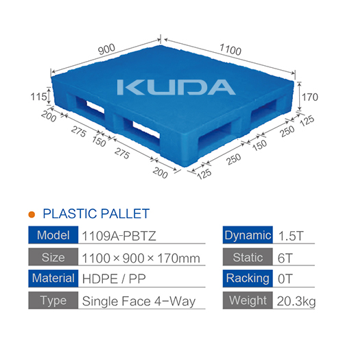 1109A-PBTZ PLASTIC PALLET