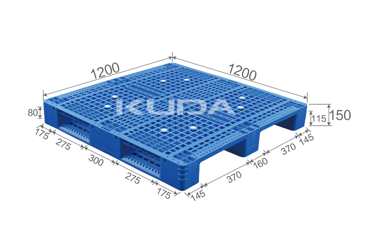 1212G-WGCZ PLASTIC PALLET（BUILT-IN STEEL TUBE）