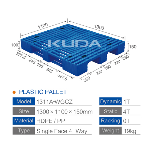 1311A-WGCZ PLASTIC PALLET