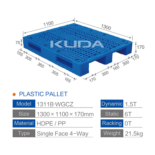 1311B-WGCZ PLASTIC PALLET