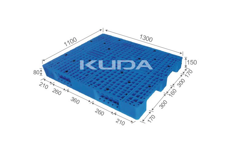 1311C-WGCZ PLASTIC PALLET（BUILT-IN STEEL TUBE）