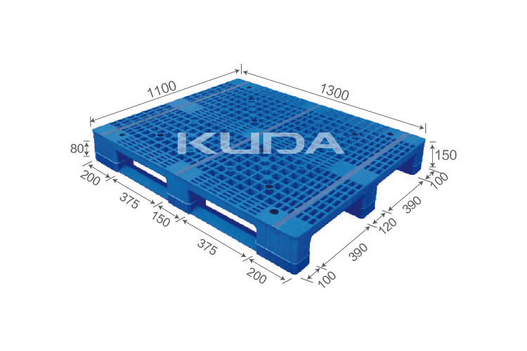 1311E-WGCZ PLASTIC PALLET（BUILT-IN STEEL TUBE）