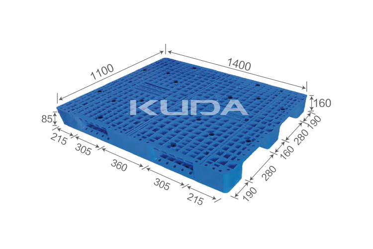 1411B-WGCZ PLASTIC PALLET（BUILT-IN STEEL TUBE）