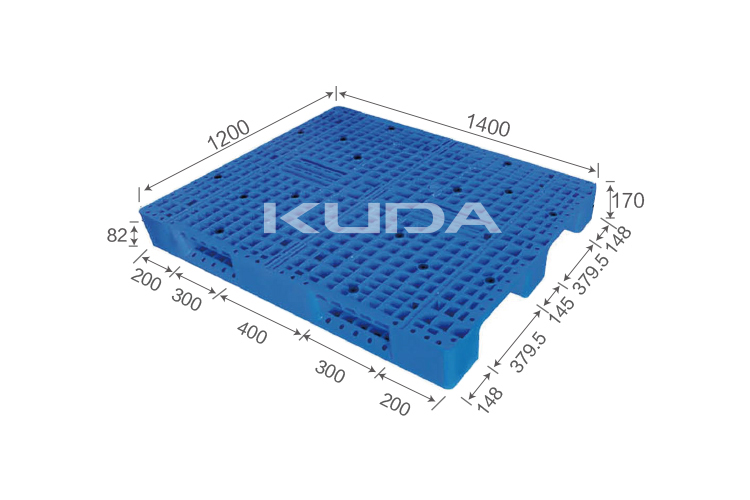 1412C-WGCZ PLASTIC PALLET(BUILT-IN STEEL TUBE)