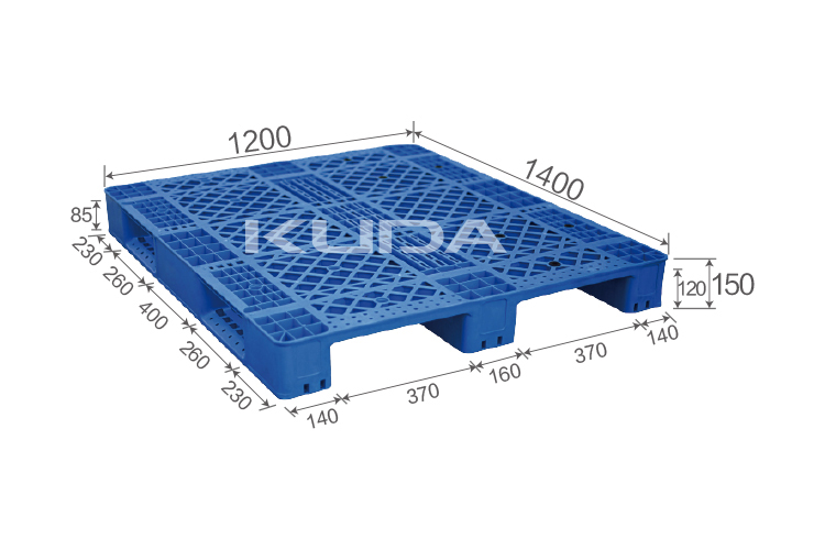 1412D-WGCZ PLASTIC PALLET(BUILT-IN STEEL TUBE)