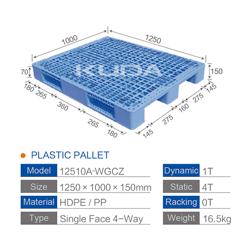 12510A-WGCZ PLASTIC PALLET