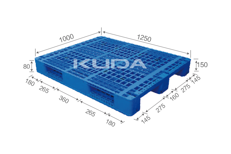 12510B-WGCZ PLASTIC PALLET（BUILT-IN STEEL TUBE）