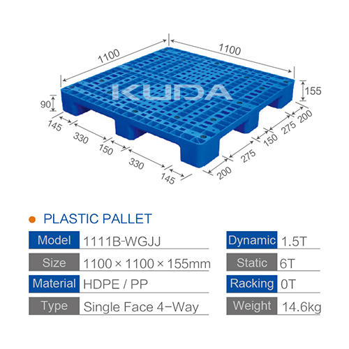 1111B-WGJJ PLASTIC PALLET