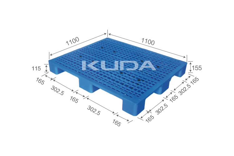 1111C-WGJJ PLASTIC PALLET（BUILT-IN STEEL TUBE）