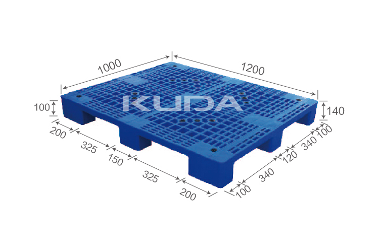 1210D WGJJ PLASTIC PALLET（BUILT-IN STEEL TUBE）