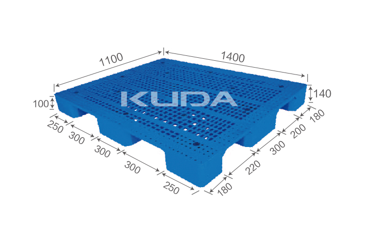 1411A-WGJJ PLASTIC PALLET（BUILT-IN STEEL TUBE）