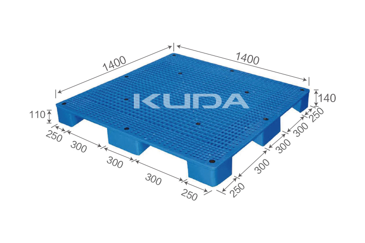 1414B-WGJJ PLASTIC PALLET（BUILT-IN STEEL TUBE）