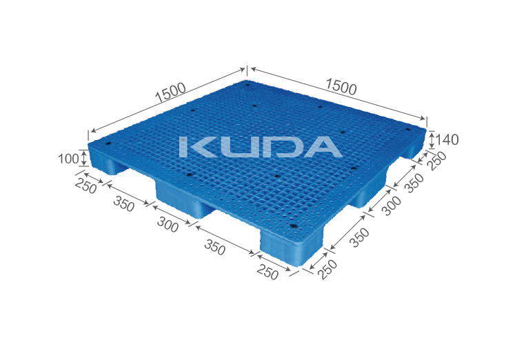 1515D-WGJJ PLASTIC PALLET（BUILT-IN STEEL TUBE）