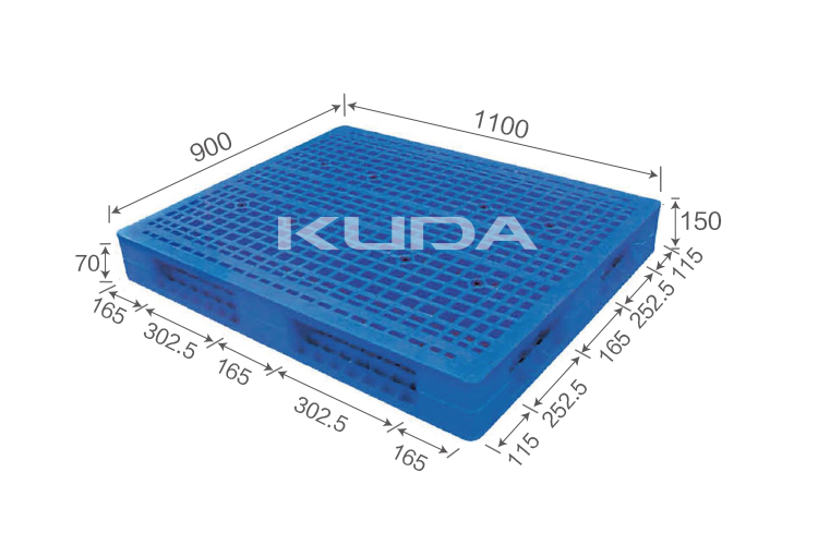 1109A-WGSM PLASTIC PALLET（BUILT-IN STEEL TUBE）