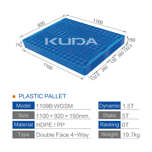 1109B-WGSM PLASTIC PALLET