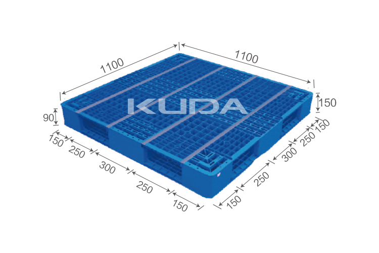 1111F-WGSM PLASTIC PALLET（BUILT-IN STEEL TUBE）