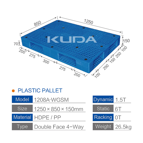 1208A-WGSM PLASTIC PALLET