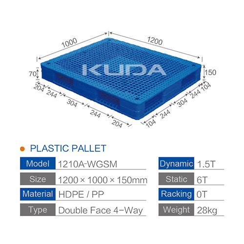 1210A-WGSM PLASTIC PALLET