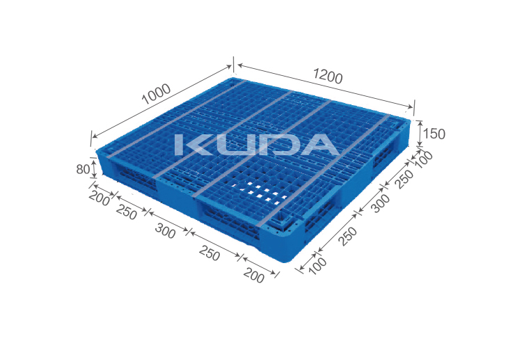 1210D-WGSM PLASTIC PALLET（BUILT-IN STEEL TUBE）