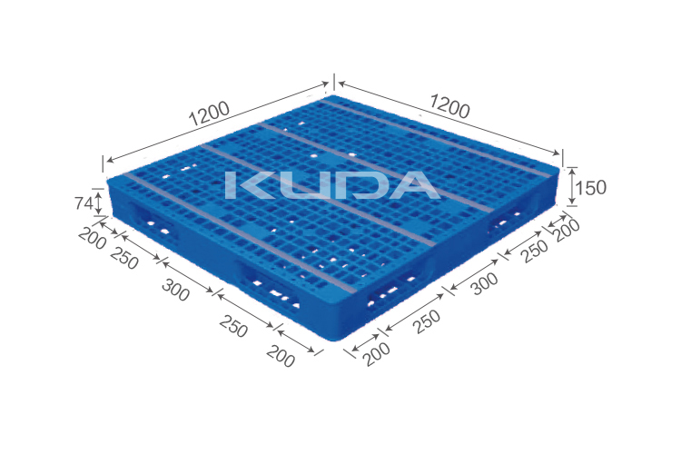 1212C-WGSM PLASTIC PALLET（BUILT-IN STEEL TUBE）