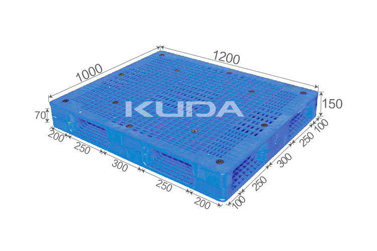 1212F-WGSM PLASTIC PALLET（BUILT-IN STEEL TUBE）