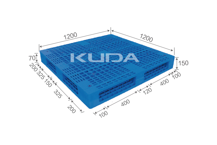 1212F-WGSM PLASTIC PALLET（BUILT-IN STEEL TUBE）