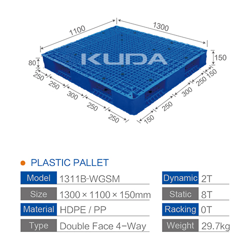 1311B-WGSM PLASTIC PALLET