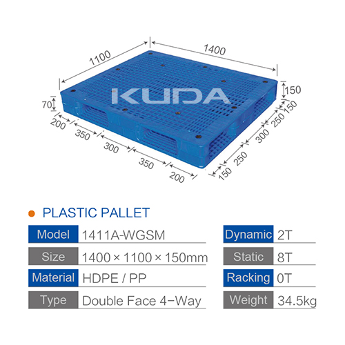 1411A-WGSM PLASTIC PALLET