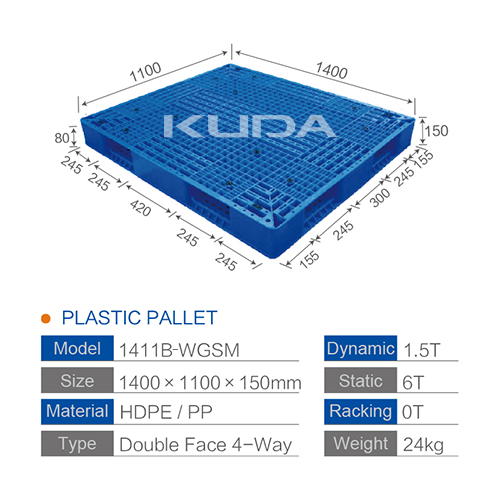 1411B-WGSM PLASTIC PALLET