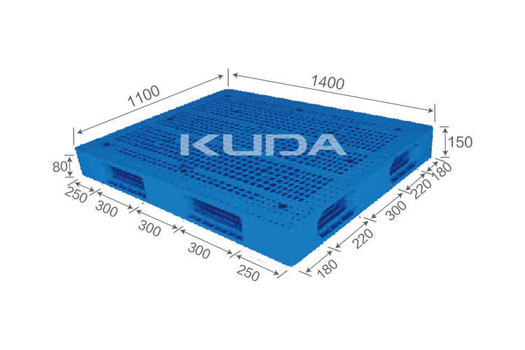 1411C-WGSM PLASTIC PALLET（BUILT-IN STEEL TUBE）