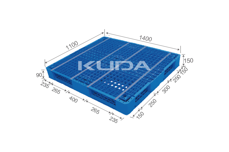 1411D-WGSM PLASTIC PALLET（BUILT-IN STEEL TUBE）