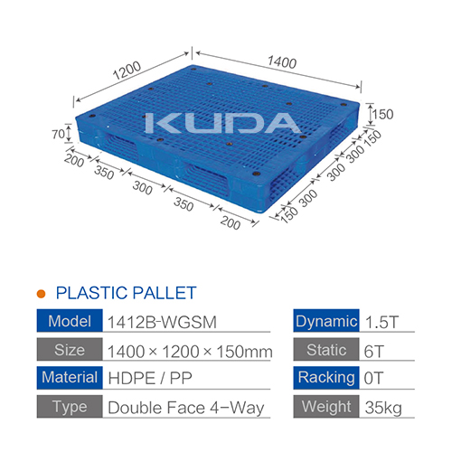 1412B-WGSM PLASTIC PALLET