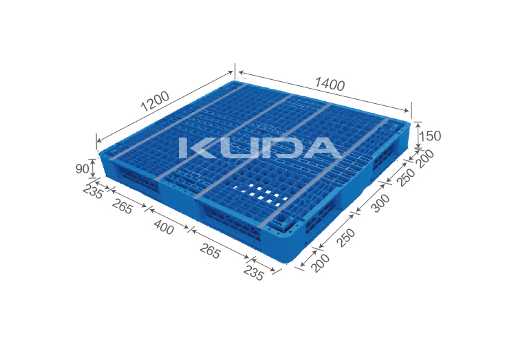 1412C-WGSM PLASTIC PALLET（BUILT-IN STEEL TUBE）