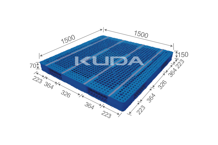 1515C-WGSM PLASTIC PALLET（BUILT-IN STEEL TUBE）