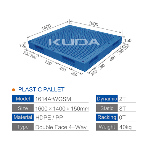 1614A-WGSM PLASTIC PALLET