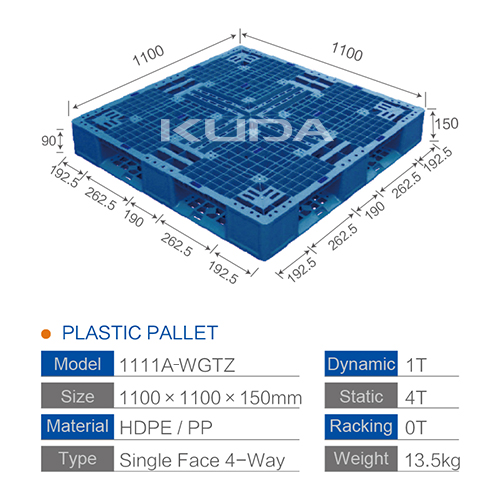 1111A-WGTZ PLASTIC PALLET