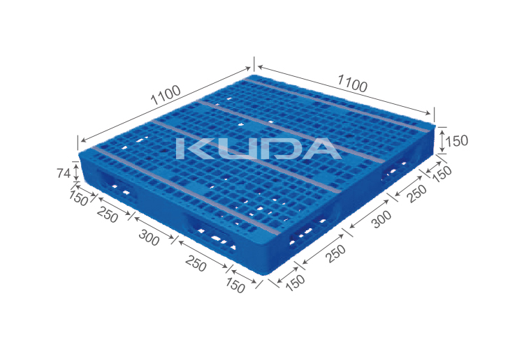 1111E-WGTZ PLASTIC PALLET（BUILT-IN STEEL TUBE）